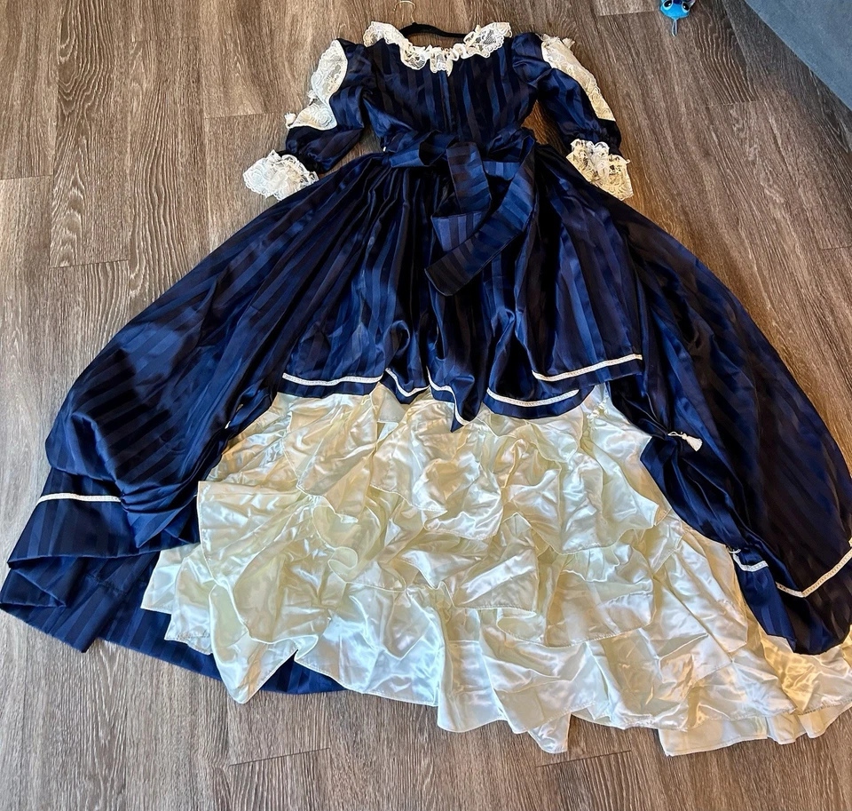 Vestido Disfraz Era Canal/Era Civil Años 1860 Foto 3 de 4