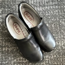 KLOGS Women's Comfort Leather Clogs Black Slip On Size 7M