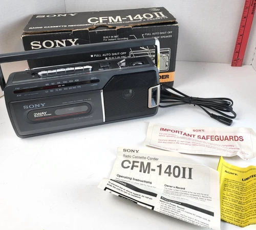 VTG SONY Radio Cassette Recorder #CFM-140II New Open Box *READ*
