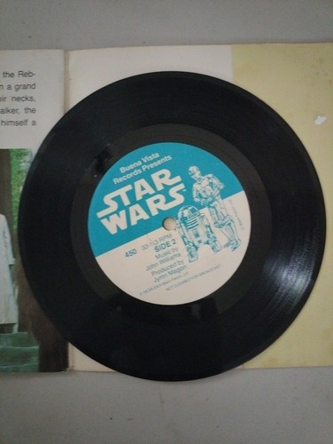 1979 Star Wars 33 1/3 RPM Record and 24 Page Read Along Book Lucasfilm Story - Imagen 5 de 8