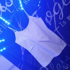 Gap Women s White Solid Cotton Scoop Neck Sleeveless Tank Top Size XS