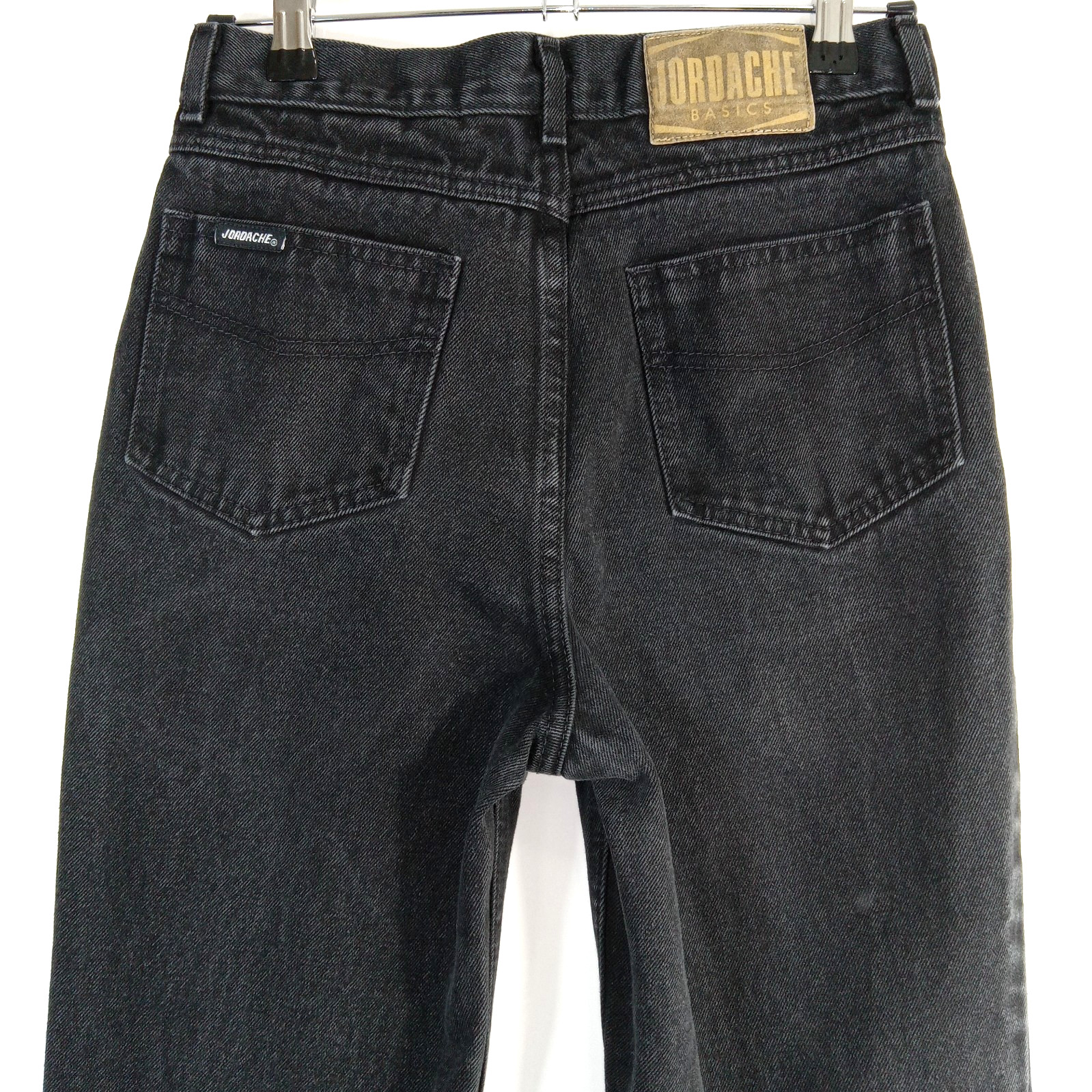 Vintage Jordache Basics Black Denim Jeans Womens Sz 14 Length 27 Made in USA