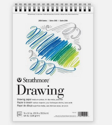 Strathmore 9''x12'' Drawing Pad 60 Sheets - Sketchbook for Artists A1
