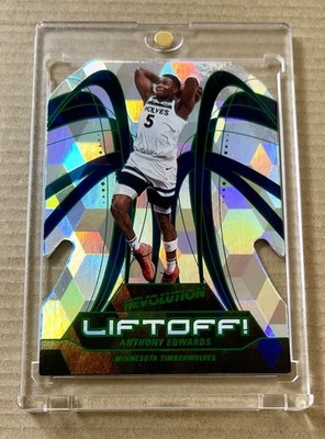 2024-25 NBA Panini Revolution Anthony Edwards #4 🔥 Liftoff! Cubic Die-Cut /50