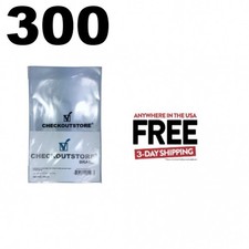 300 CheckOutStore Crystal Clear Silver Age Thick Comic Book Bags 1-3 DAY