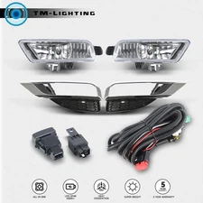 For Honda CRV 2015-2016 Pair of Bumper Fog Lights Lamps+Wiring+Switch Kit Set