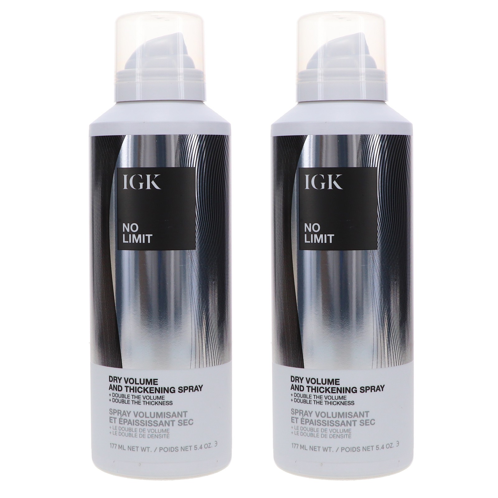 IGK No Limit Dry Volume and Thickening Spray 5.4 oz 2 Pack