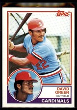 1983 Topps David Green RC #578 St. Louis Cardinals