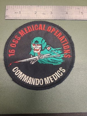 16 OSS Commando Medics Special Ops AFSOC IDMT Flight Doc Patch Gunship
