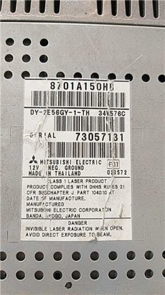 8701A150HA radio para MITSUBISHI COLT CZ3 BERL. 5 (Z30A) 1.5 DI-D INFORM 322185 - Imagen 2 de 3