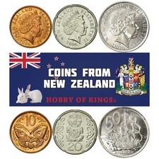 New Zealand | 3 Coin Set | 10 20 50 Cents | 2006 - 2022