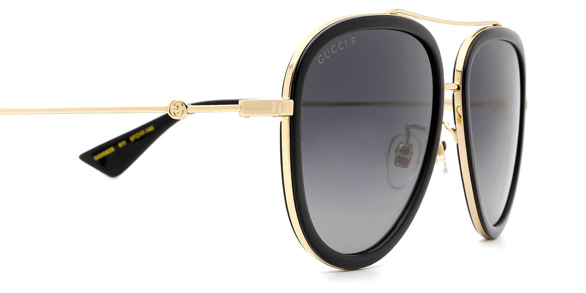 週末価格 GUCCI グッチ サングラス GG0062S Gucci GG0062S M (57 - 17) with Grey lenses and Gold frame