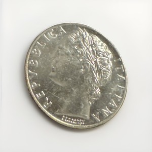 1978 Uncirculated Italian L100 Silver Coin Lira Republica Mint #0300