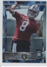 2015 Topps Chrome Rookies Hot Box Blue Diamond Refractor Cody Fajardo #199 0f8