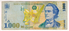 1998 Romania 1000 Lei 9122730 Paper Money Banknotes Currency