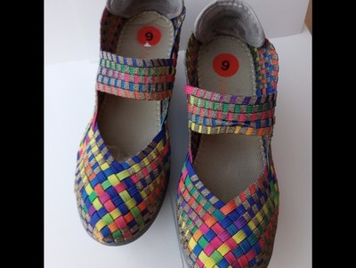 Bernie Mev Women`s Multicolor Comfi Peep-Women`s shoes size 6