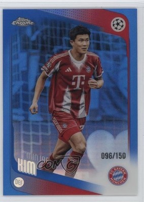 2025 Chrome UEFA Club Competitions Blue Refractor 96/150 Kim Min-jae Minjae 1bi3