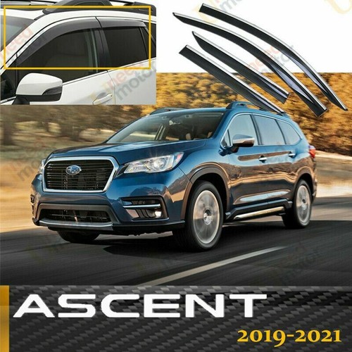 Fit Subaru Ascent 20192022 Window Vent Visors Rain Deflector Chrome