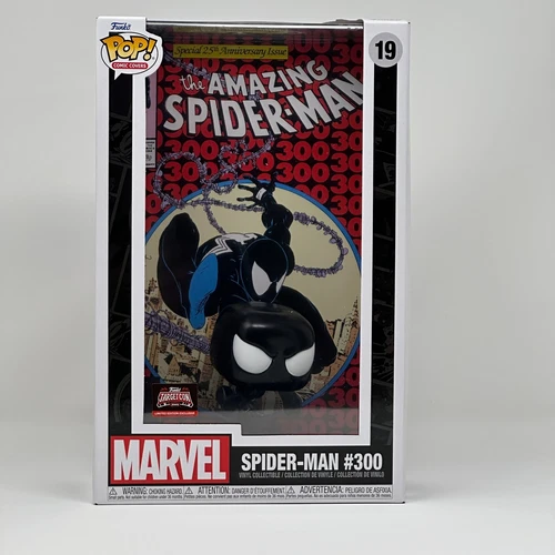 Funko Pop Comic Cover THE AMAZING SPIDER-MAN BLACK SUIT 300 Marvel Exclusive 19