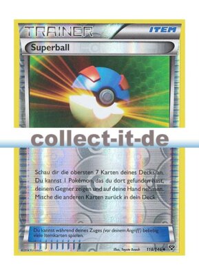Pokemon XY 118/146 - Superball - Reverse Holo Deutsch