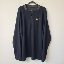 Camiseta deportiva Nike Pro Elite Team media cremallera CW2705-077 talla 4XL negra dorada