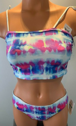 Splendid Girls 2 Piece Bikini Set Sun Dazes Tube/Retro NWTs $60 Size 16 Tie Dye - Picture 3 of 12