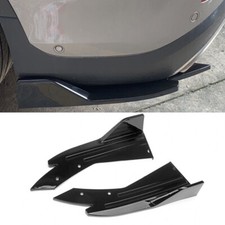 GLOSS BLACK Universal Rear Diffuser Splitter Spoiler Lip Bumper Protector 2PCS