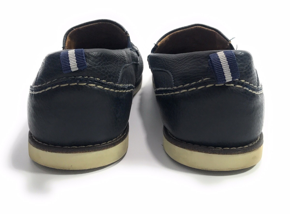 G.H. Bass Friday Men\'s 11 M Blue Leather Slip On Penny Loafer Dress Shoes Casual Larson Bass Penny Loafers in Navy Blue Leather main image 2