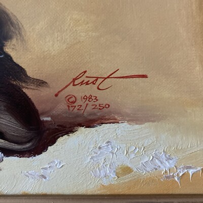 Rusty様　オーダーご確認用　2-2 Donald “ Rusty” Rust. Signed. #172/250. Oil Painting. 1983. Clown