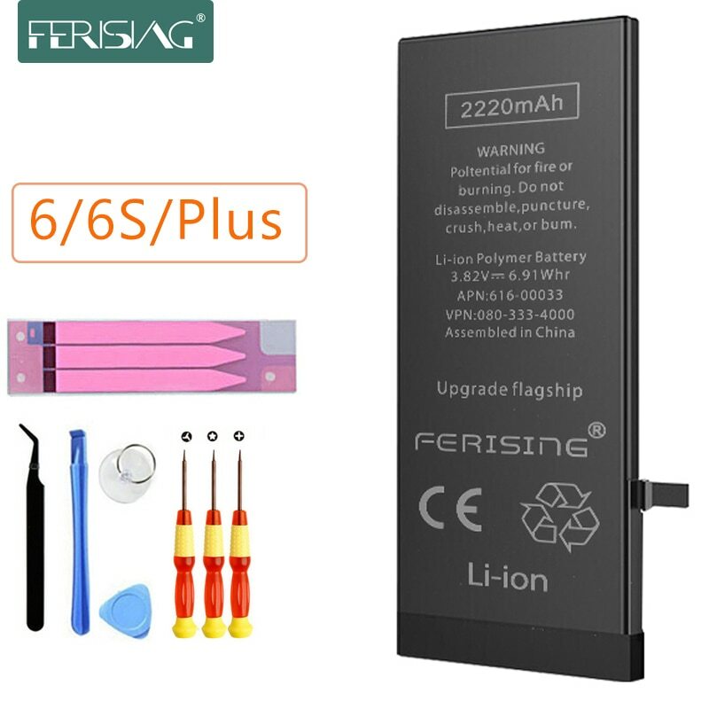 Batterie 2200 mAh/3500 mAh pour iPhone 6 6 s s Plus grande batterie de
