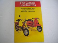 Brochure vendita scooter Lambretta 1978 - NOS