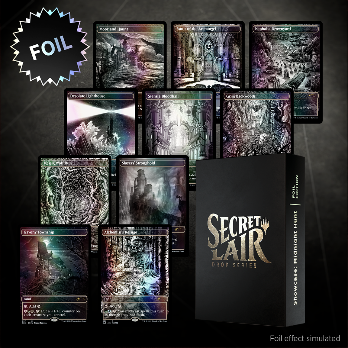マジック：ザ・ギャザリング Showcase: Midnight Hunt Foil Edition MTG Secret Lair Drop Showcase: Midnight Hunt FOIL Edition New