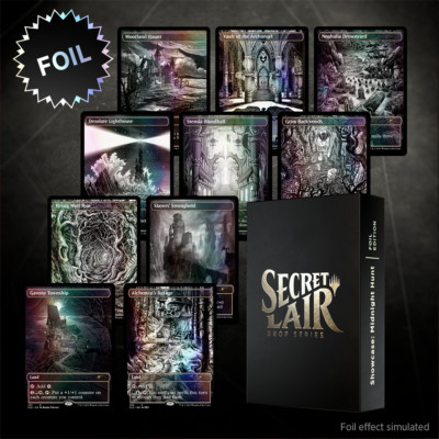 MTG Secret Lair Drop Showcase: Midnight Hunt FOIL Edition New