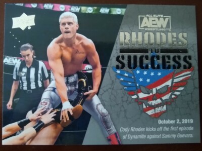 AEW Upper Deck Cody Rhodes Rhodes To Success Card RS-2 10-2-19 Sammy Guevara