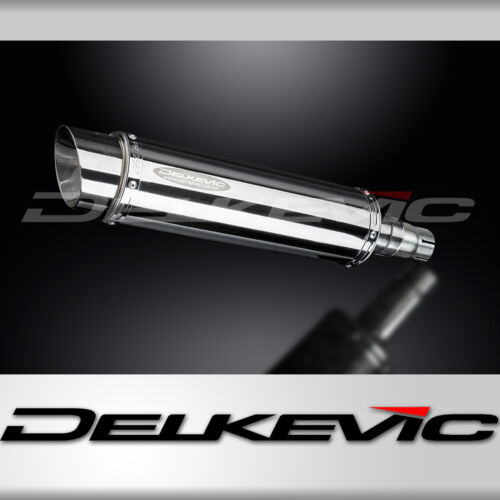 Yamaha YZF-R6 2006-2017 Delkevic Slip On 14" Round Stainless Exhaust Muffler Kit - Picture 1 of 5
