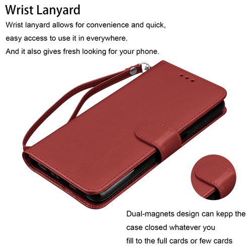 Funda de cuero billetera con soporte para teléfono Samsung Galaxy A15 A14 A54 5G A03S A13 - Imagen 72 de 75