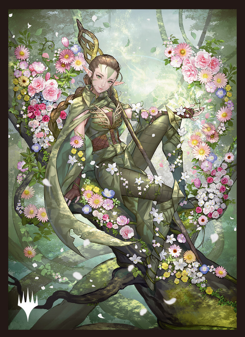 MTG Nissa, Resurgent Animist 100 Sleeve New Sealed Japan limited WotC  official