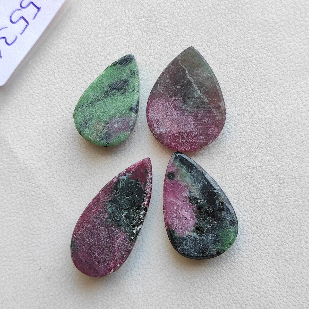 Green stone with pink spots sale