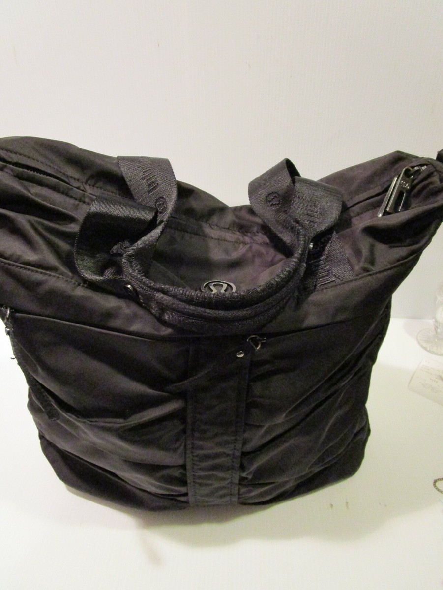 Lululemon Athletica Black Multicompartment Tote Bag Lululemon Athletica Black Multicompartment Tote Bag