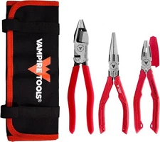 VAMPLIERS 3pc Screw Extractor Set 8.5" Shearing Pliers, 7.5" Long Nose, 7" BOSS