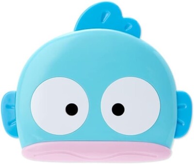 Sanrio, Hangyodon, Face shaped mirror & comb set, light blue, 963933