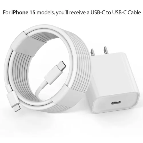 OEM Original For iPhone 15 14 13 12 Charger Cable 3ft 6ft 20W Power Adapter - Picture 8 of 16