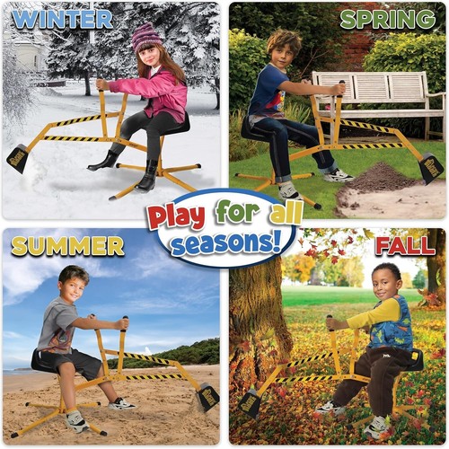Kids Excavator Digger Ride-On - Safe Steel Toy for Ages 3+ and Outdoor Play - Picture 5 of 10