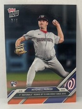 2024 Topps Now #81 Mitchell Parker RC Washington Nationals ORANGE Parallel 3/5