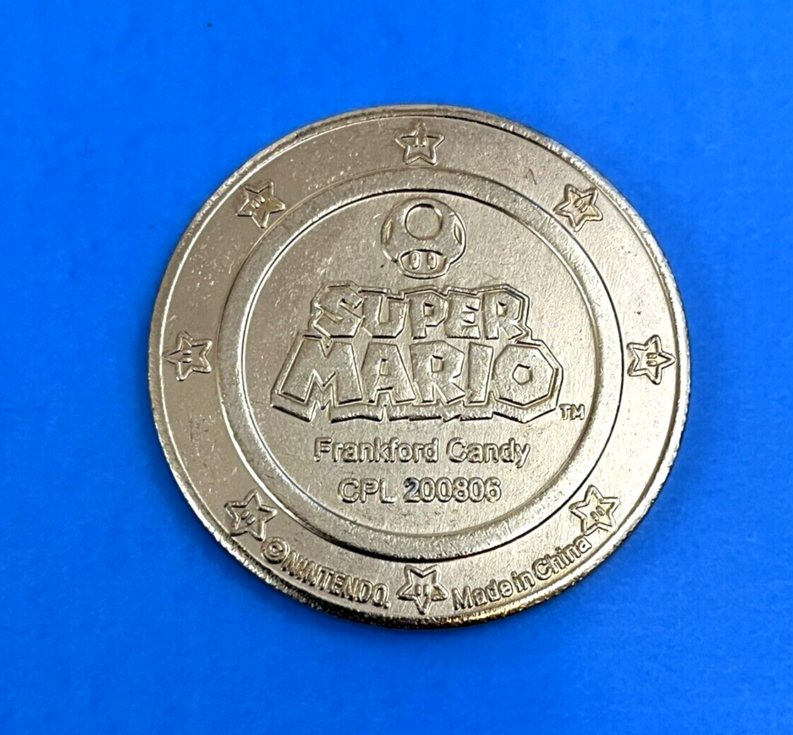 Super Mario ~ Frankford Candy Gold Color Coin/Token ~ Nintendo