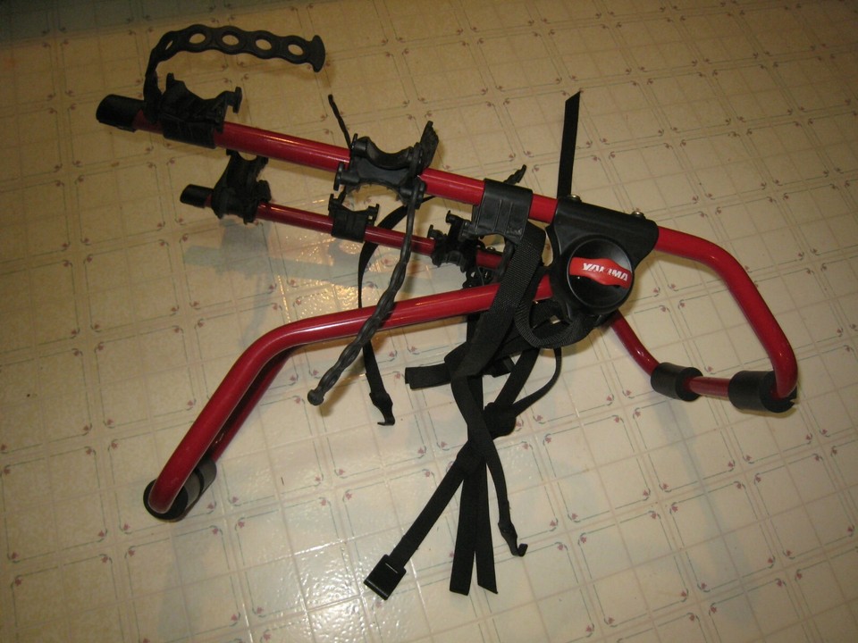 Joe Rack Bike Rack RED YAKIMA SUPER JOE 3 BIKE TRUNK MOUNT CAR RACK REAR BICYCLE SUPERJOE ...