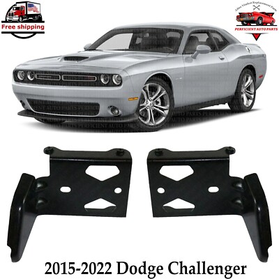 New Front Bumper Brackets Left & Right Side Steel For 2015-2022 Dodge Challenger