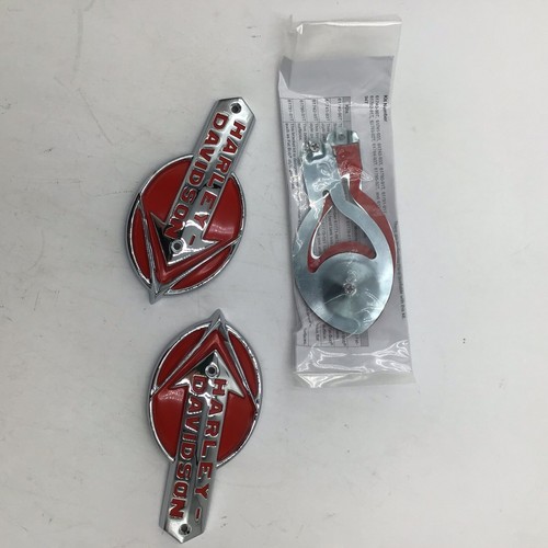 Harley Davidson Oem Fuel Tank Nameplate Medallions Emblems Mounting