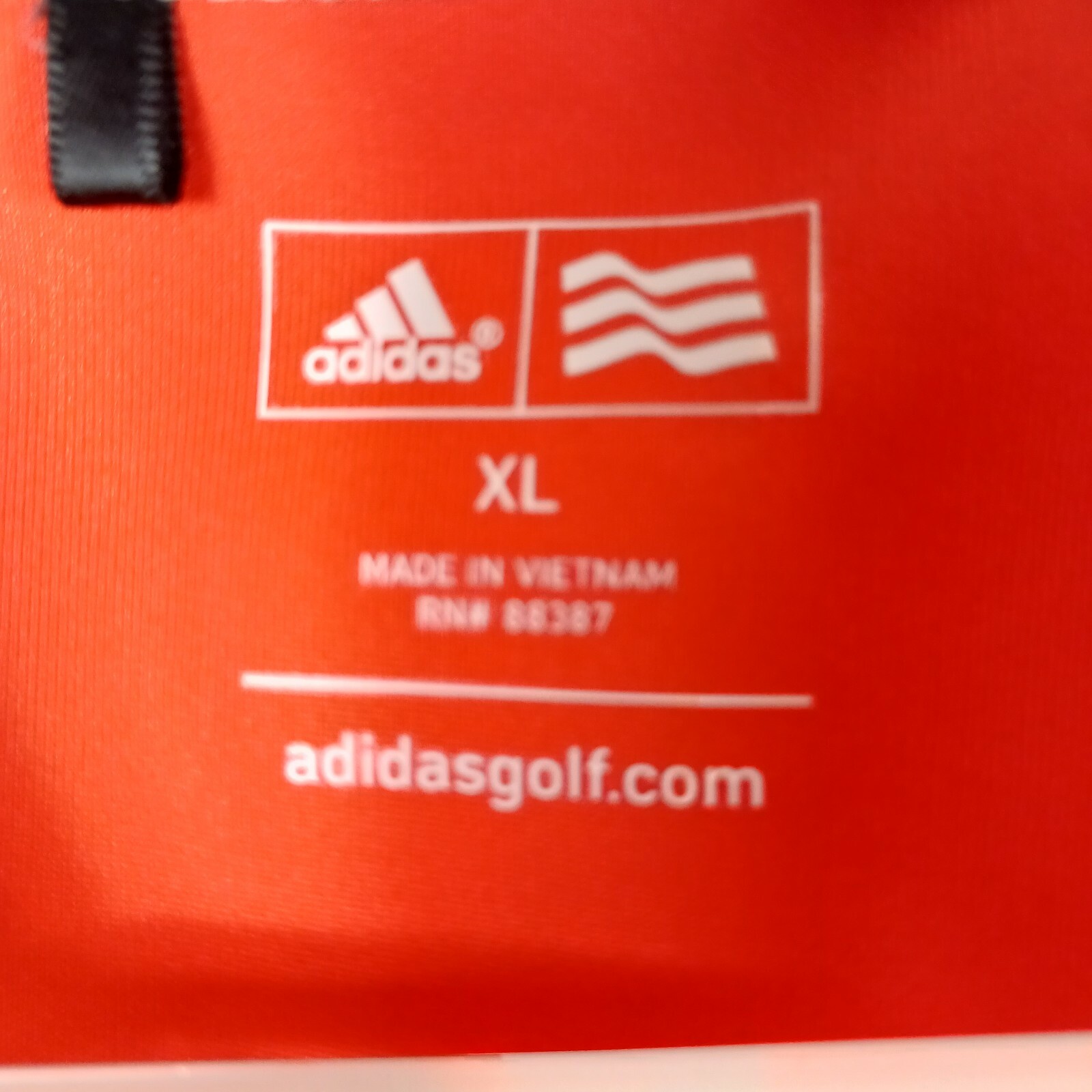 Adidas Mens Golf Polo Shirt Graph Equalizer Orange Si… Gem