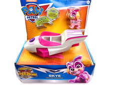 NIP Paw Patrol Mighty Pups Super Paws Skye Deluxe Vehicle Lights Sounds 2018